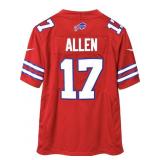 Buffalo Bills Josh Allen Red Embroidered Jersey,