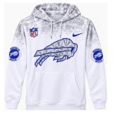 Buffalo Bills White Out Hoody, Size 3XL
