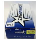 Box of .45 Auto 230-grain FMJ Independence