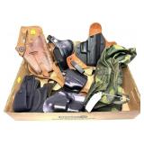 Lot: 5 Assorted Leather Holsters, Camo Duffle