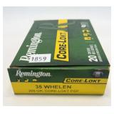 Box of .35 Whelan 200-grain Remington Core-Lokt