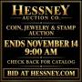 11/14/26 November Coin, Jewelry & Stamp Auction