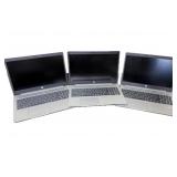 Lot 3: HP Probook 450 G6 Laptops w/ power cords,