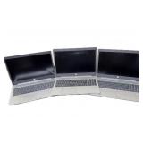 Lot 3: HP Probook 450 G6 Laptops w/ power cords,