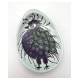 1962 Beth Breyen For Royal Copenhagen, Denmark Ceramic Tenera "Crazy Bird" Spoon Rest