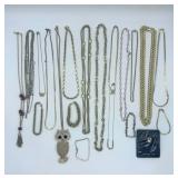 Assorted Gold Tone Bracelets and Chains Inc Trifari and Monet