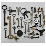 Assortment of Vintage Keys and Locks