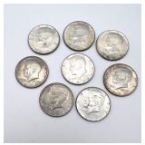 A Lot of 8 Kennedy Halves
