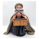 Carved Wood 'Street Seller' Doll