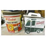 OLD STOCK BORDENS CAN, CB KRISBY KREME TRUCK