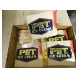 OLD STOCK PET DECALS, COBLE ITEMS
