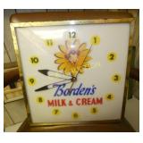 15X15 BORDENS ICE CREAM CLOCK W/ ELSIE