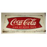 COKE FISH TAIL SLED SIGN