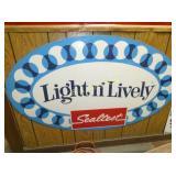 SEALTEST LIGHTLY & LIVELY SIGN 47X28 NICE COLOR