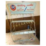 BOYE KNITTING NEEDLES COUNTER DISPLAY 15X22