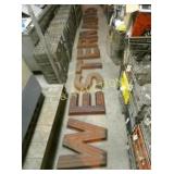 WESTERN AUTO LEXAN LETTERS SIGN 19FT.X23IN