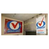 QUALITY CHECKED 96X96, FLAVORICH 16X36 DECAL SIGNS