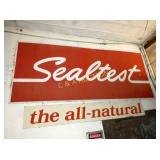 EMB. 2PC. SEALTEST ALL NATURAL SIGN