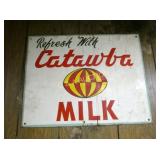 EARLY CATAWBA MILK SIGN 24X20