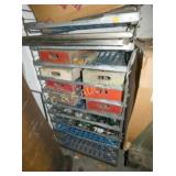 LOT WALDENSIAN BREAD RACK W/ CONTENTS