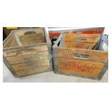 (2) CAROLINA & HARMONY MILK CRATES