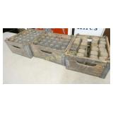 (3) PINE STATE CRATES W/ BOTTLES