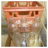 (11) 1/2PINT-QT. BILTMORE BOTTLES (RED CRATE)