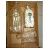 (4) 1/2G.-PINTS COBLE BOTTLES (GREEN LETTERS)