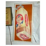 VERTICAL SUNBEAM SIGN 14X28 SELF FRAMED