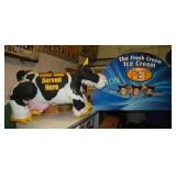 ADV. COW STORE DISPLAY,DS PET CB SIGN 47X30