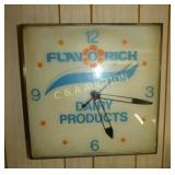 FLAVORICH DAIRY PRODUCTS CLOCK 17X17