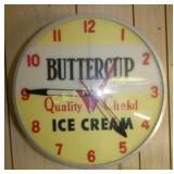 18IN BUTTERCUP ICE CREAM CLOCK