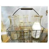 HIGH POINT CARRIER (5) EMB. PINTS BOTTLES,