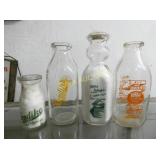 (4) 1/2PINT-QT ELKIN, MORGANTON NC CREAM TOPS