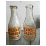 (2) QT. STANDARD DAIRY ALBERMARLE NC (ORANGE)