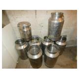 (8) STAINLESS CAROLINA DAIRY CREAM CANS