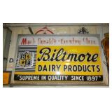 EMB. BILTMORE DAIRY DS CAN SIGN W/ BRACKETS 60X36