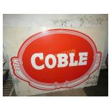 COBLE METAL DECAL SIGN 44X32
