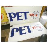 (2) LG PET LENAX SIGN 96X49
