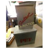(2) SEALTEST, PET MILK BOXES