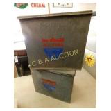 (2) ALL STAR SUPERIOR MILK BOXES