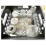 CRATE MILK BOTTLES FARMERS,PET,BURKE,FRUIT JARS