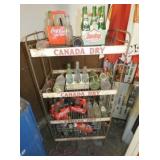 CANADA DRY RACK W/ ALL VARIOUS BOTTLES
