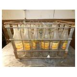 WIRE CRATE W/ RC, NEHI BOTTLES