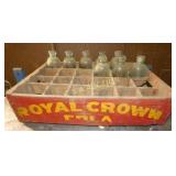 RC WOODEN CRATE W/ (8) HICKORY NC BOTTLES