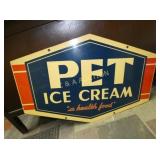 NICE 1952 6 SIDED PET ICE CREAM DS SIGN 36X24