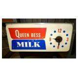 QUEEN BESS MILK CLOCK 24X12
