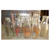 CRATE BOTTLES SUNRISE,CLOVER,MARTINS,PENN