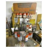 ATLAS COUNTER OIL RACK W/ PRODUCT 17X32