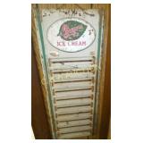 BREYERS MENU SIGN 11X28